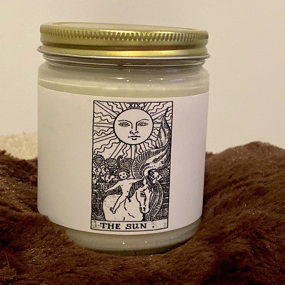 NEW. Roote, Tarot Candle. “The SUN”. 9 oz.